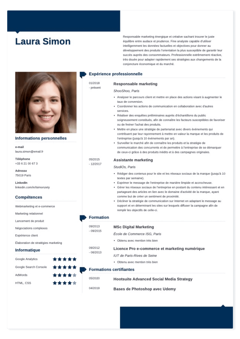 CV en ligne modern