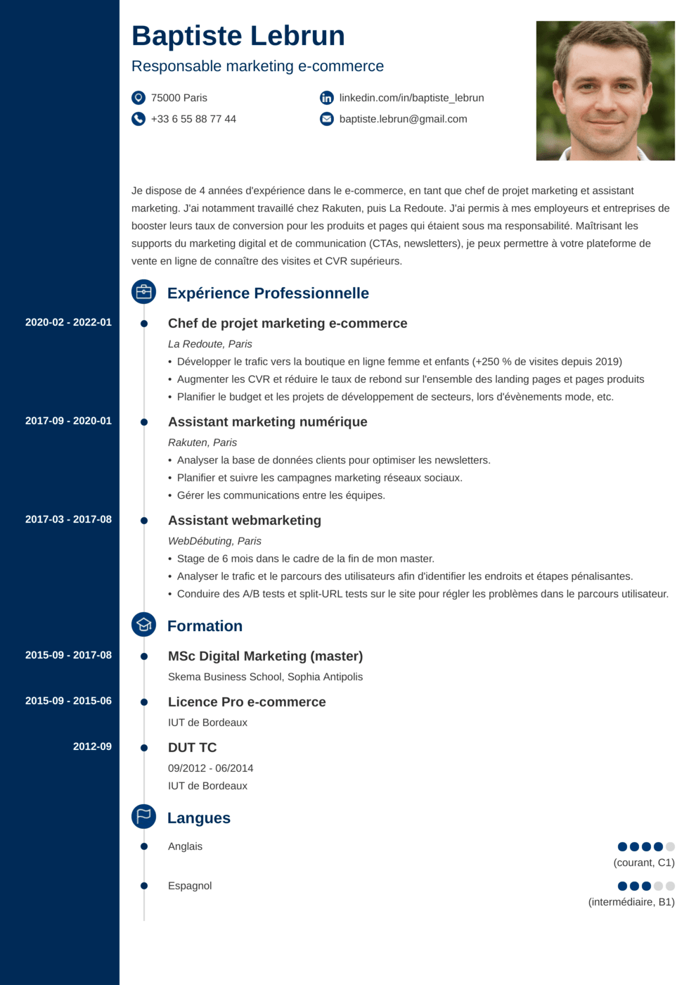 Générateur de CV : essayez notre CV designer gratuitement