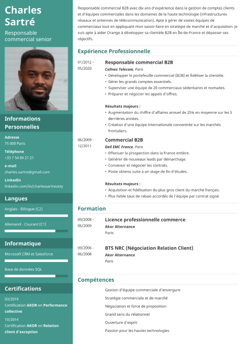 modele de cv  exemples gratuits  telecharger