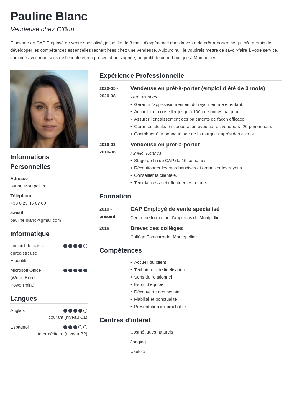 Canva CV Gratuit 10 Mod les Modifier Et T l charger