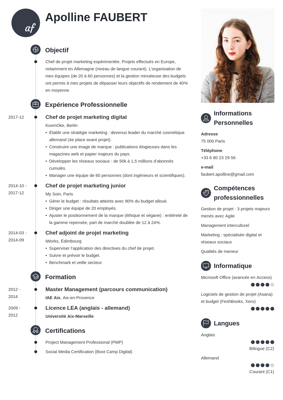 Rediger Un Cv at webelenablog Blog