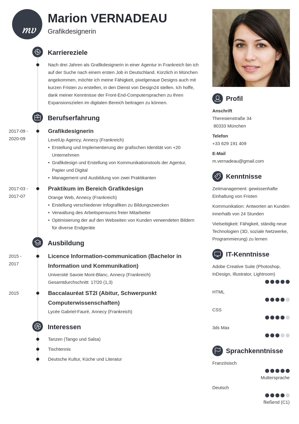 German Cv Example