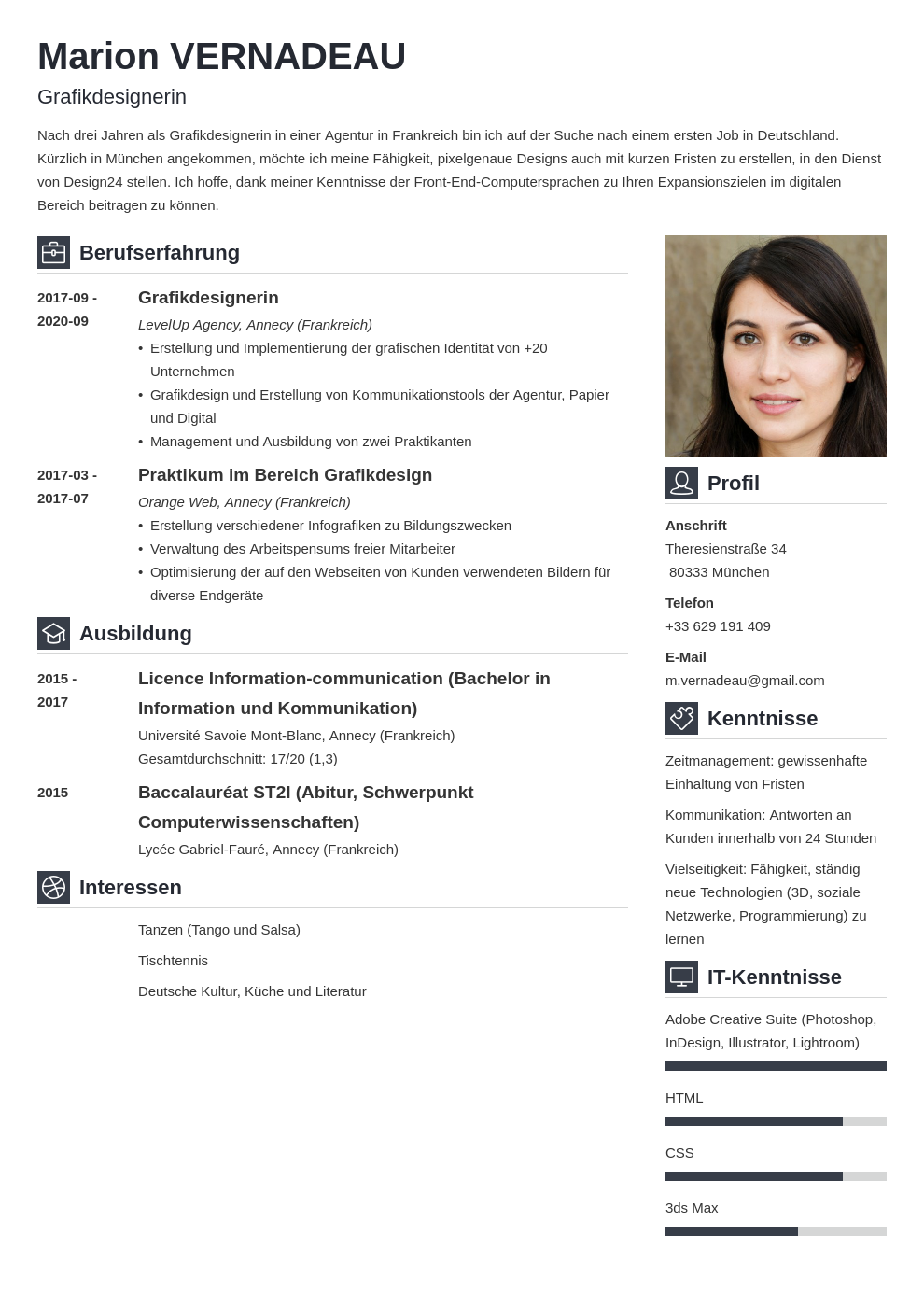Exemple De CV Allemand Comment Faire Son Lebenslauf