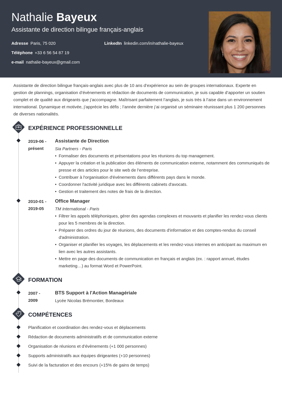 CV assistant·e de direction  exemple et compétences à avoir