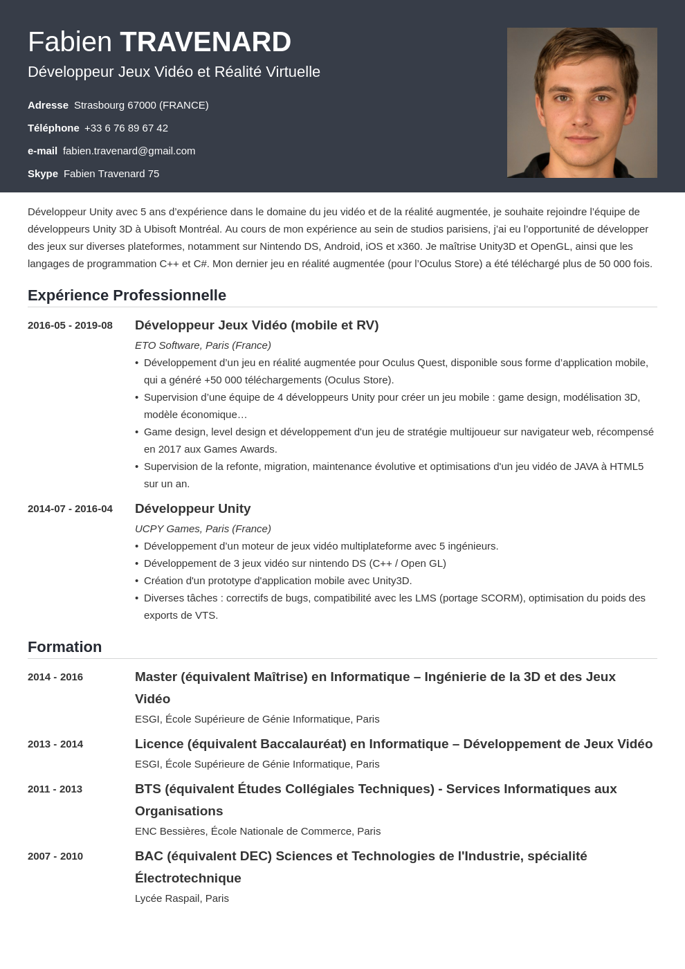 A curriculum vitae (cv) written for academia should highlight research and ...
