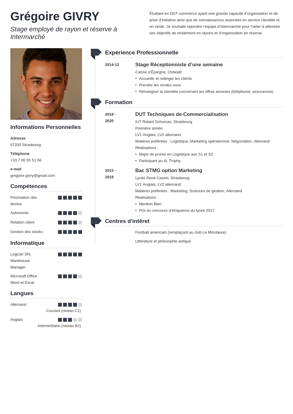 Exemple de CV étudiant [modèle pour job sans expérience]