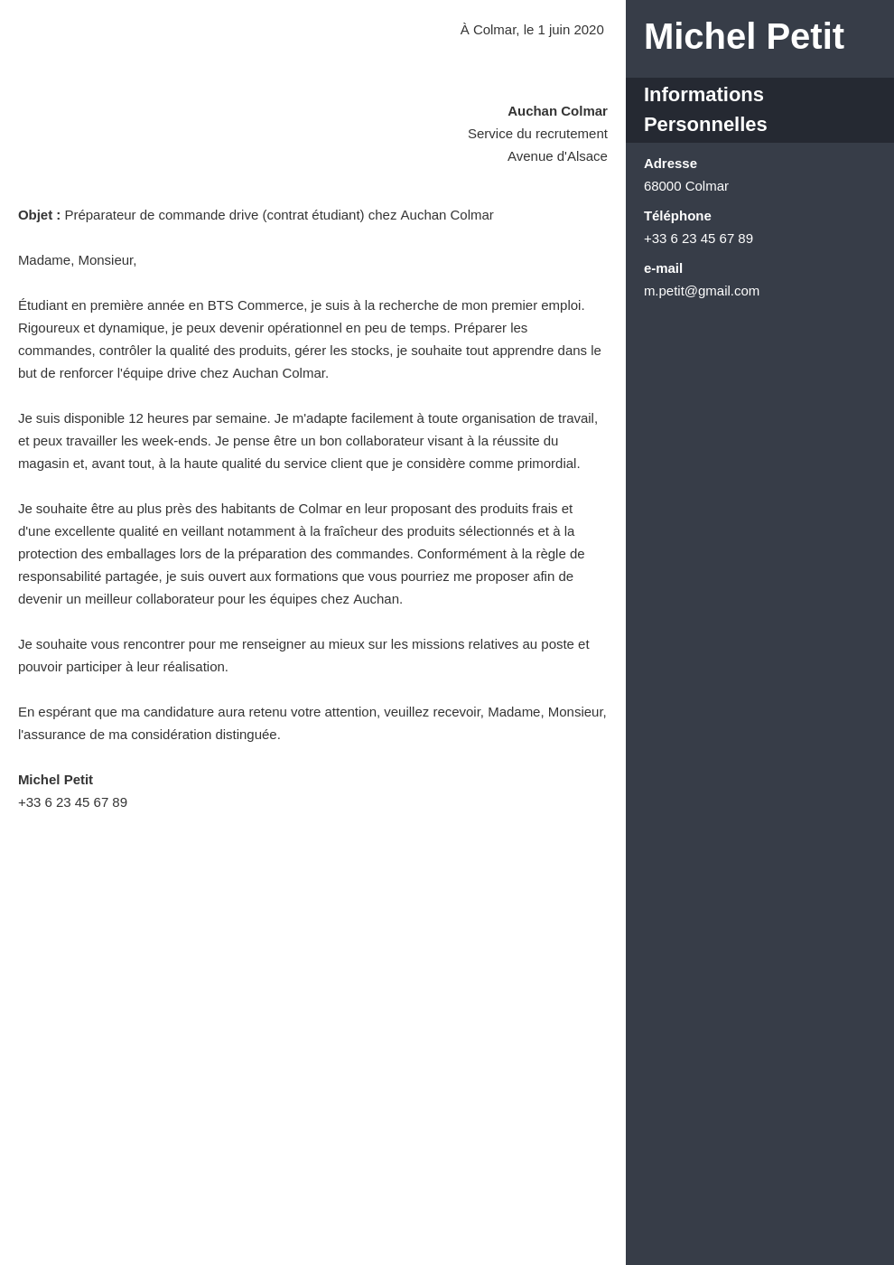 Modèle Lettre De Motivation Préparateur De Commande Sans Expérience