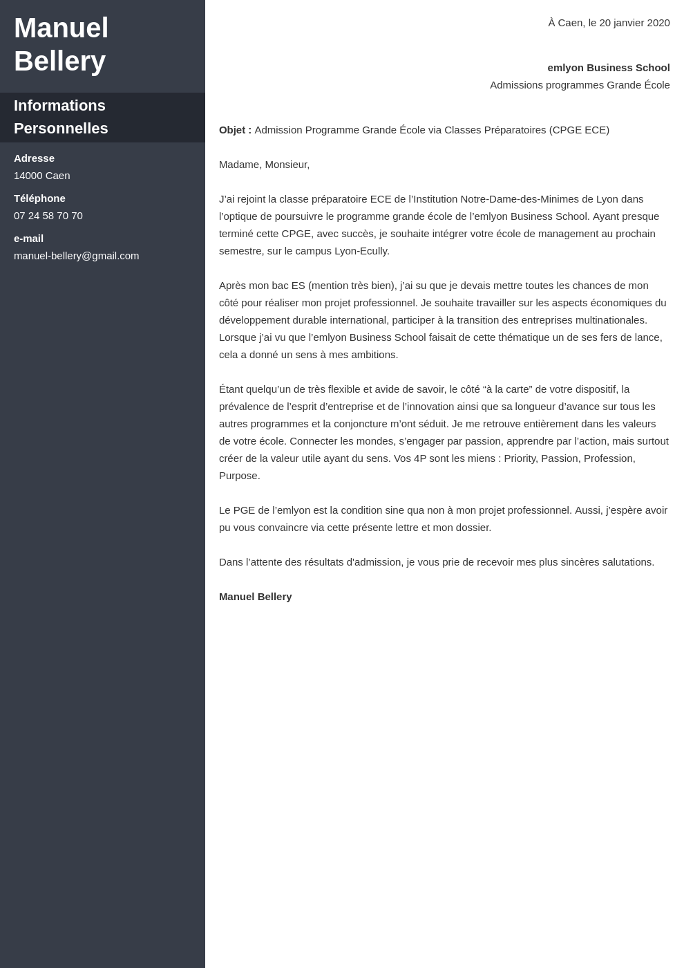 Lettre De Motivation Parcoursup Ecole De Commerce