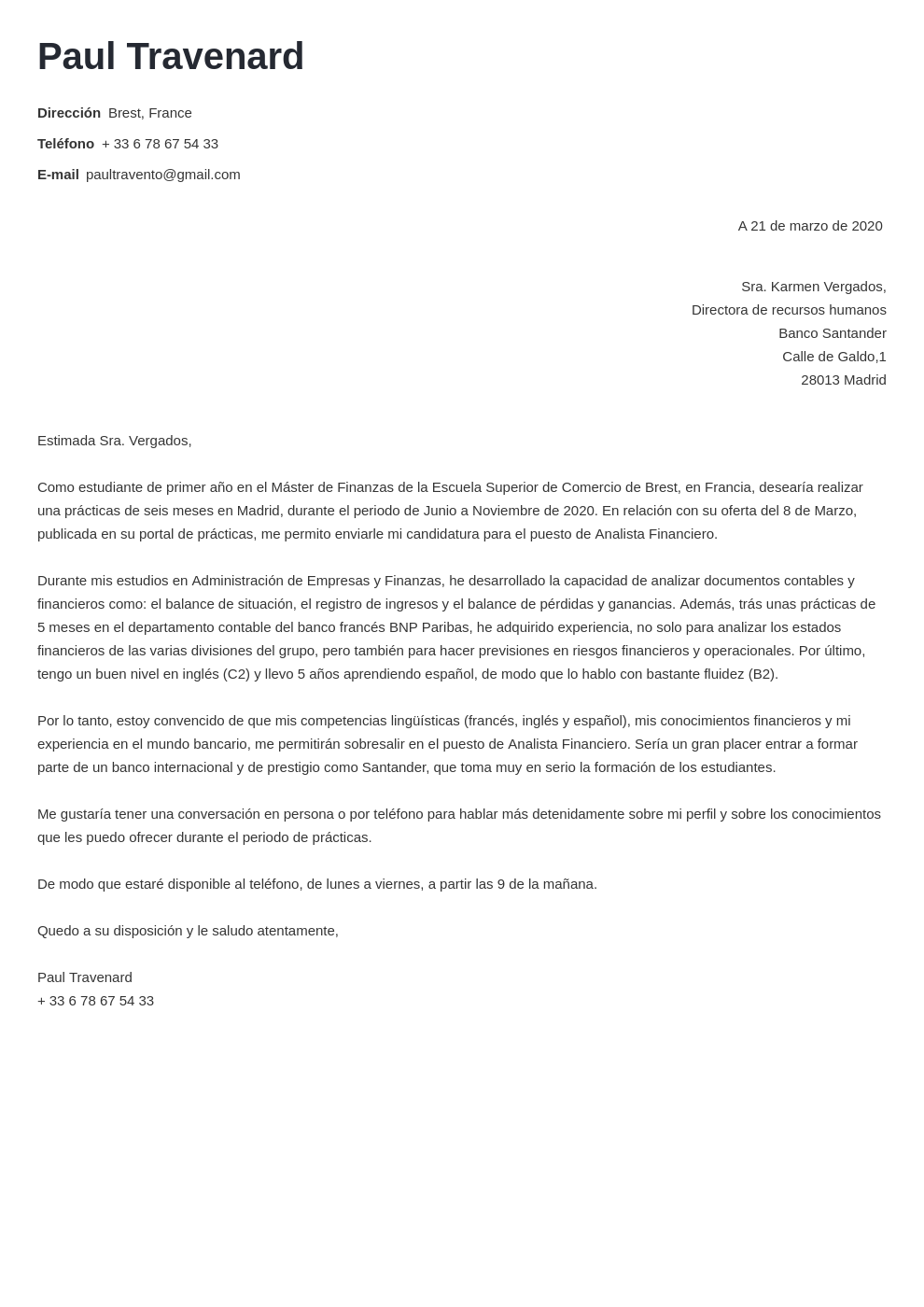 lettre de motivation reconnaissance de diplome