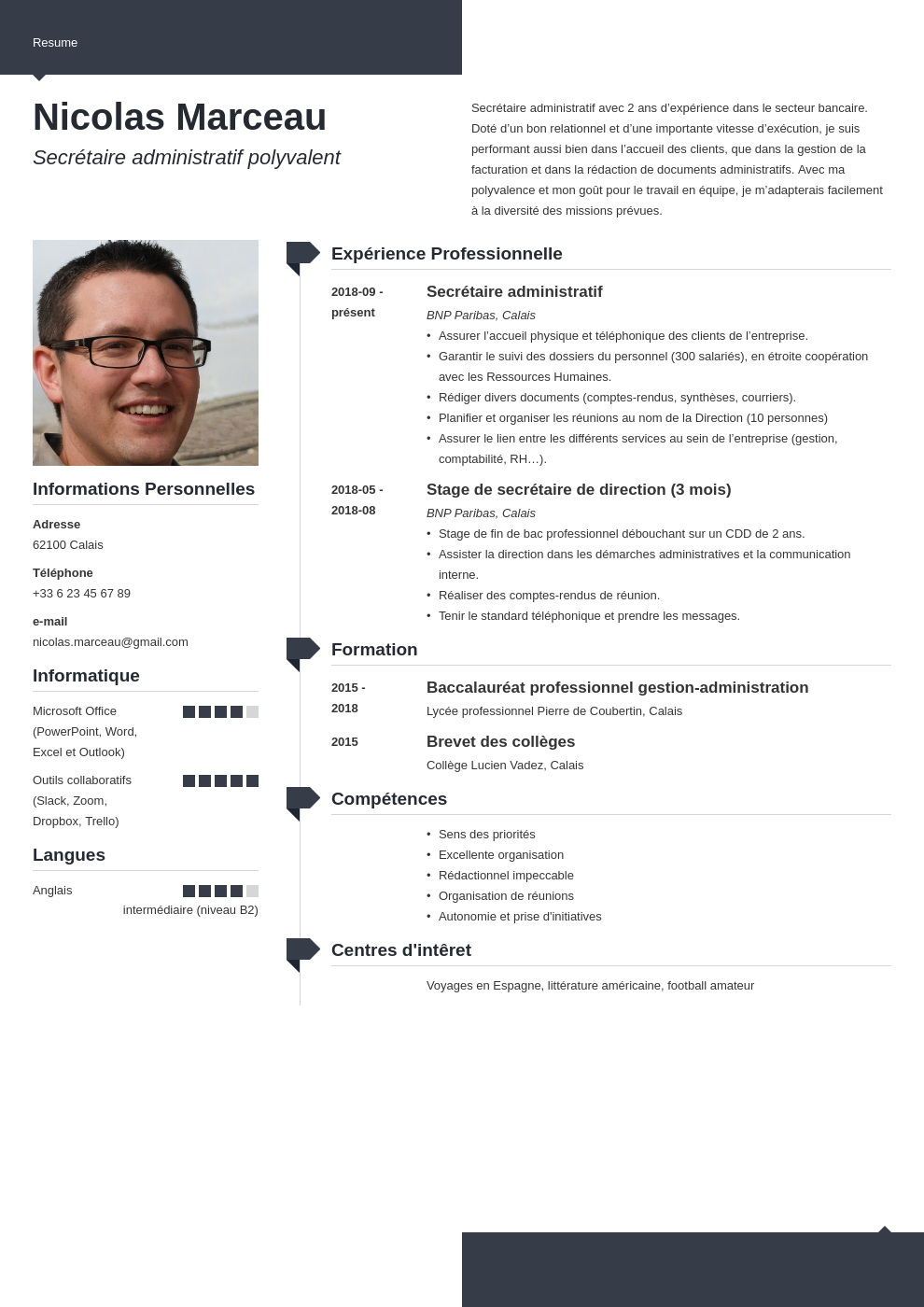 modèle de mail pour envoyer un cv