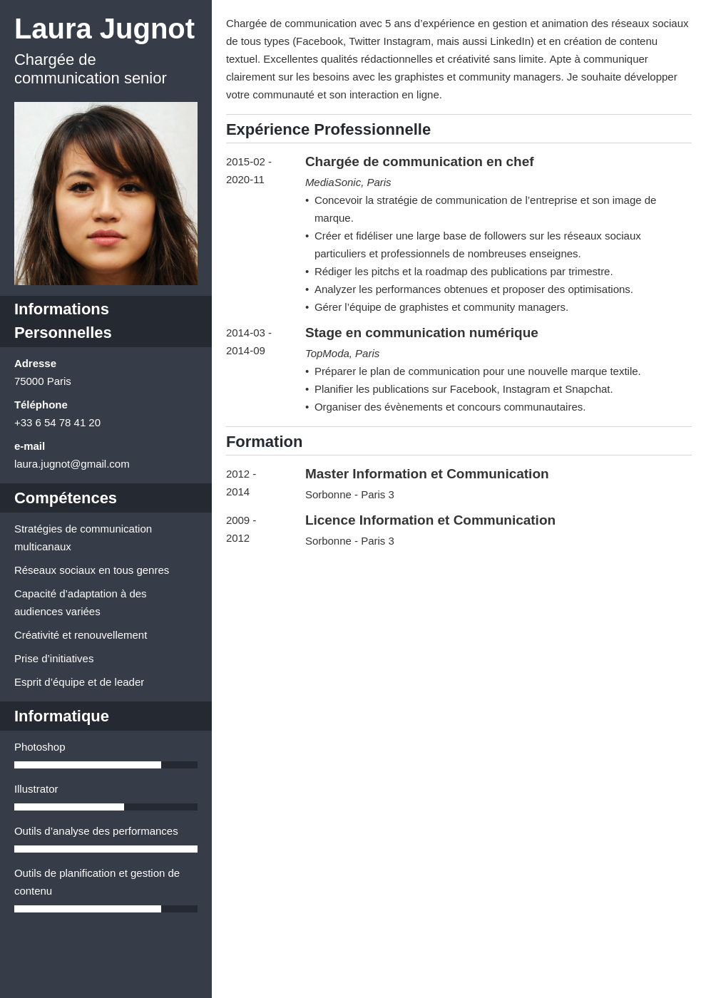 Comment R ussir La Mise En Page De Votre CV Exemples Comment R ussir La Mise En Page De Votre CV Exemples