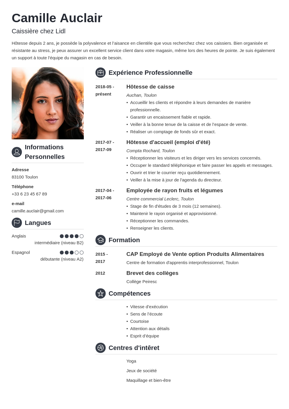 Template CV LaTeX 11 Exemples De CV Sous LaTeX Gratuits   Blog Modeles Cv Latex Modele Crisp 