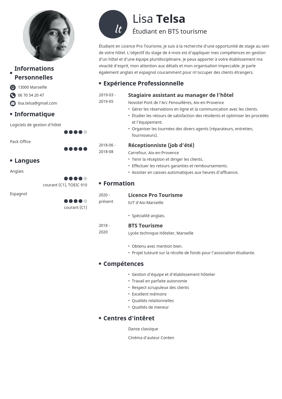 Modèle de CV simple, efficace et classique (21 exemples)