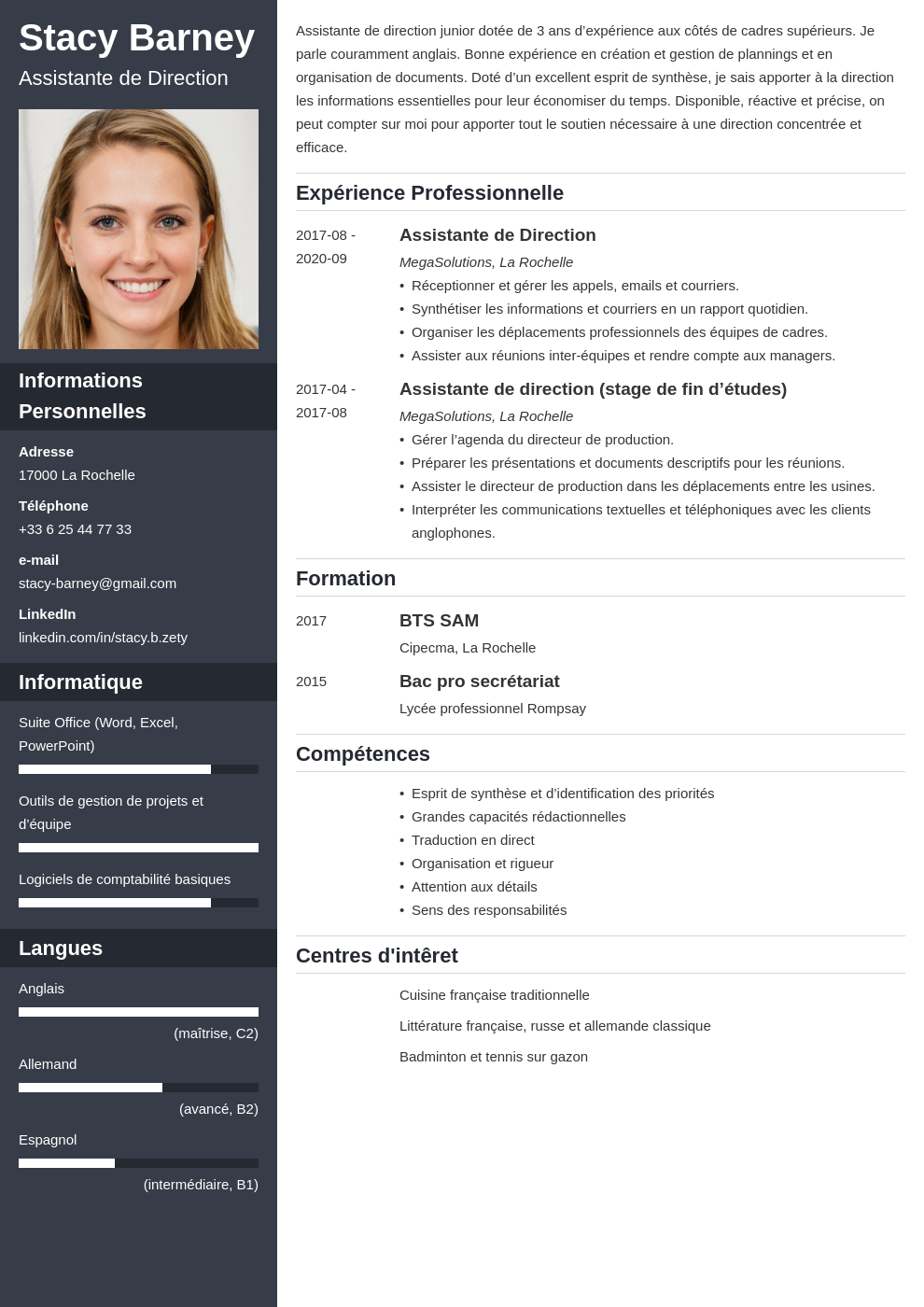 Exemple De Cv Juriste  doniemas