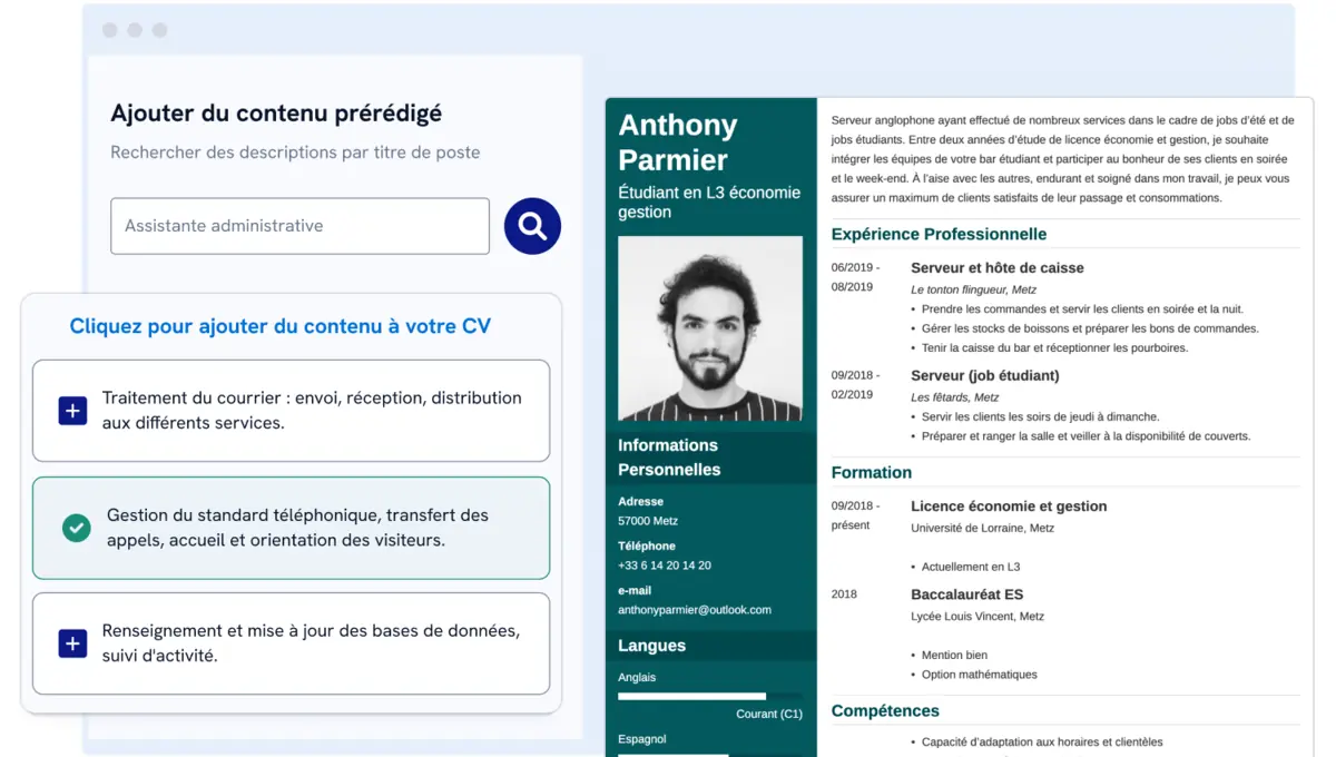 Créateur de CV Zety