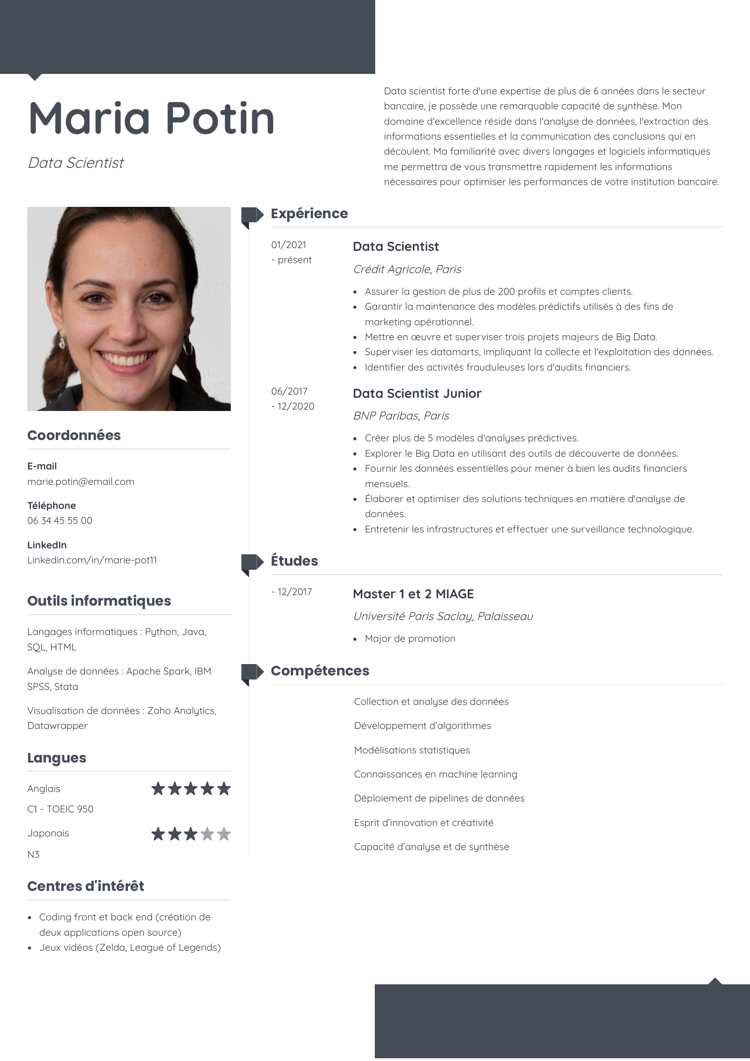  Modèle de curriculum vitae Modern