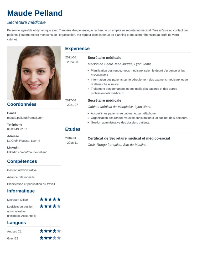 CV Classique Simple