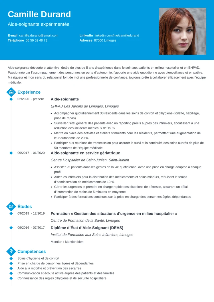 exemple de CV au format Diamond