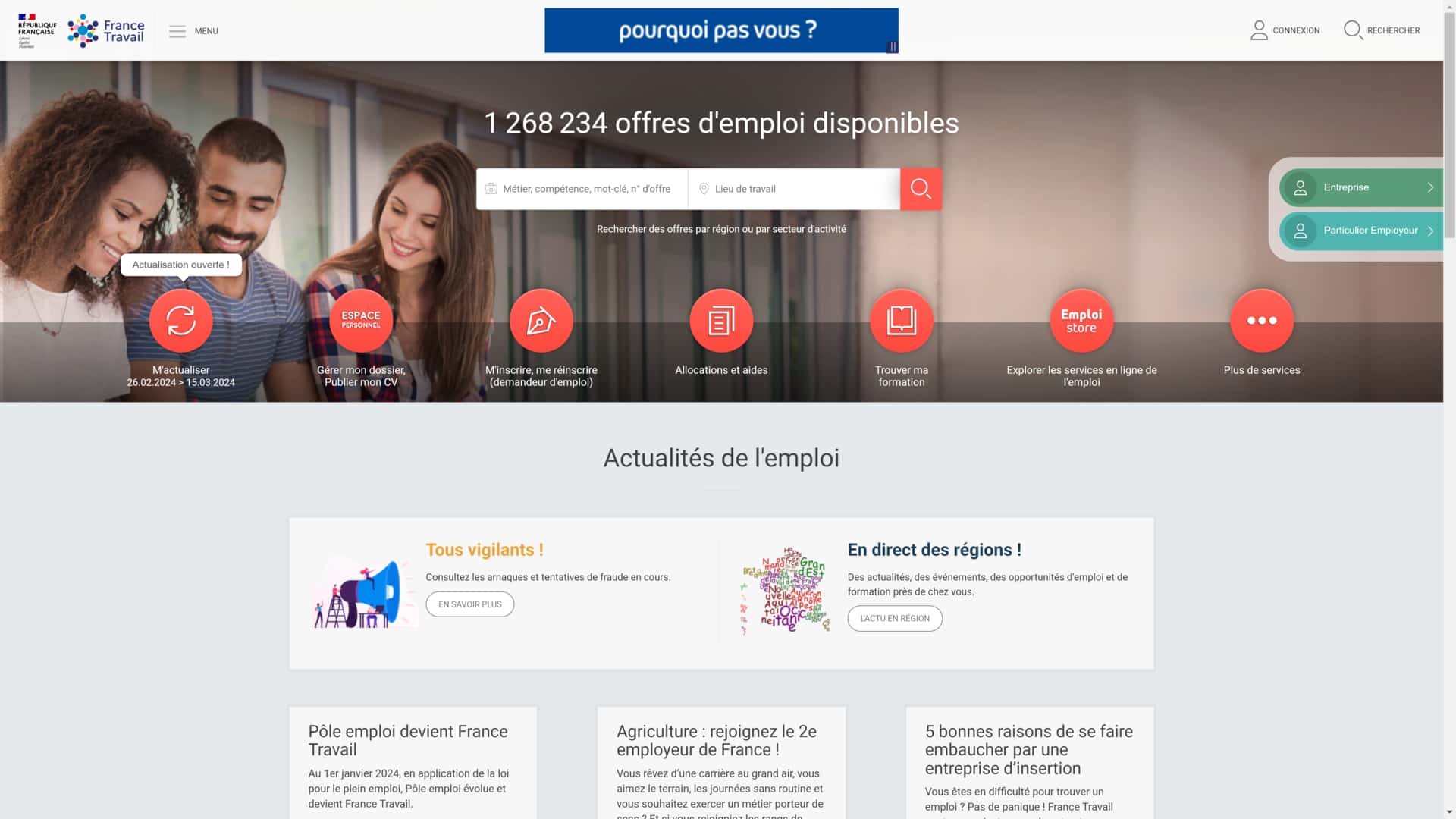 France Travail Le Nouveau P le Emploi
