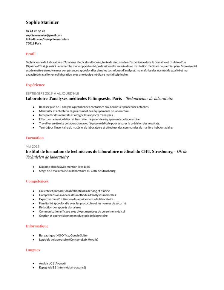 google docs cv coral