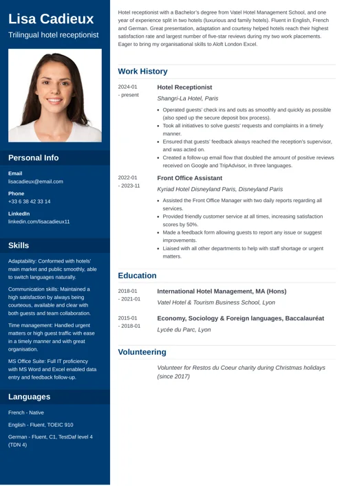 Exemple de CV en anglais