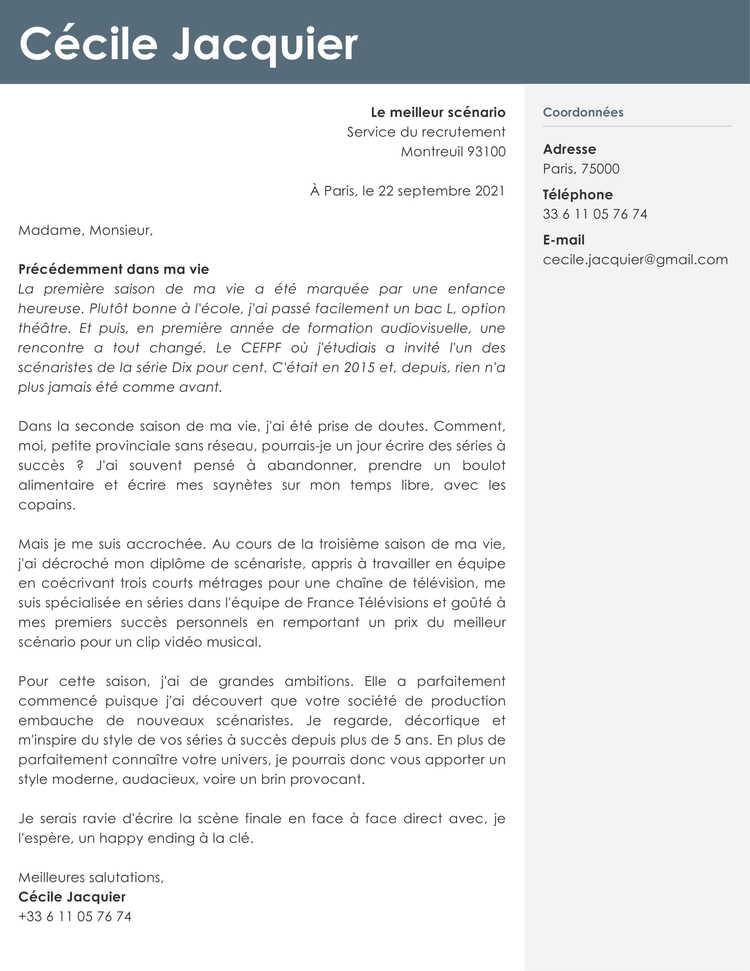 Lettre De Motivation Originale Exemples Cr Atifs Mod Les