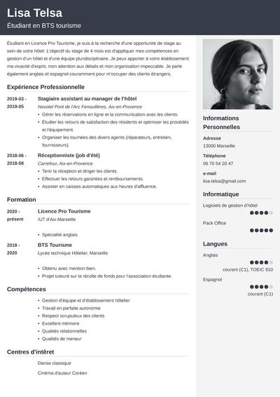 modeles cv simples