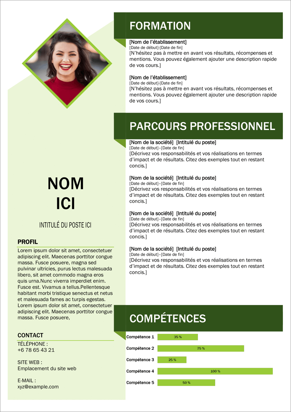 Modèle De Cv Gratuit à Télécharger Word Sans Photo Communauté MCMS