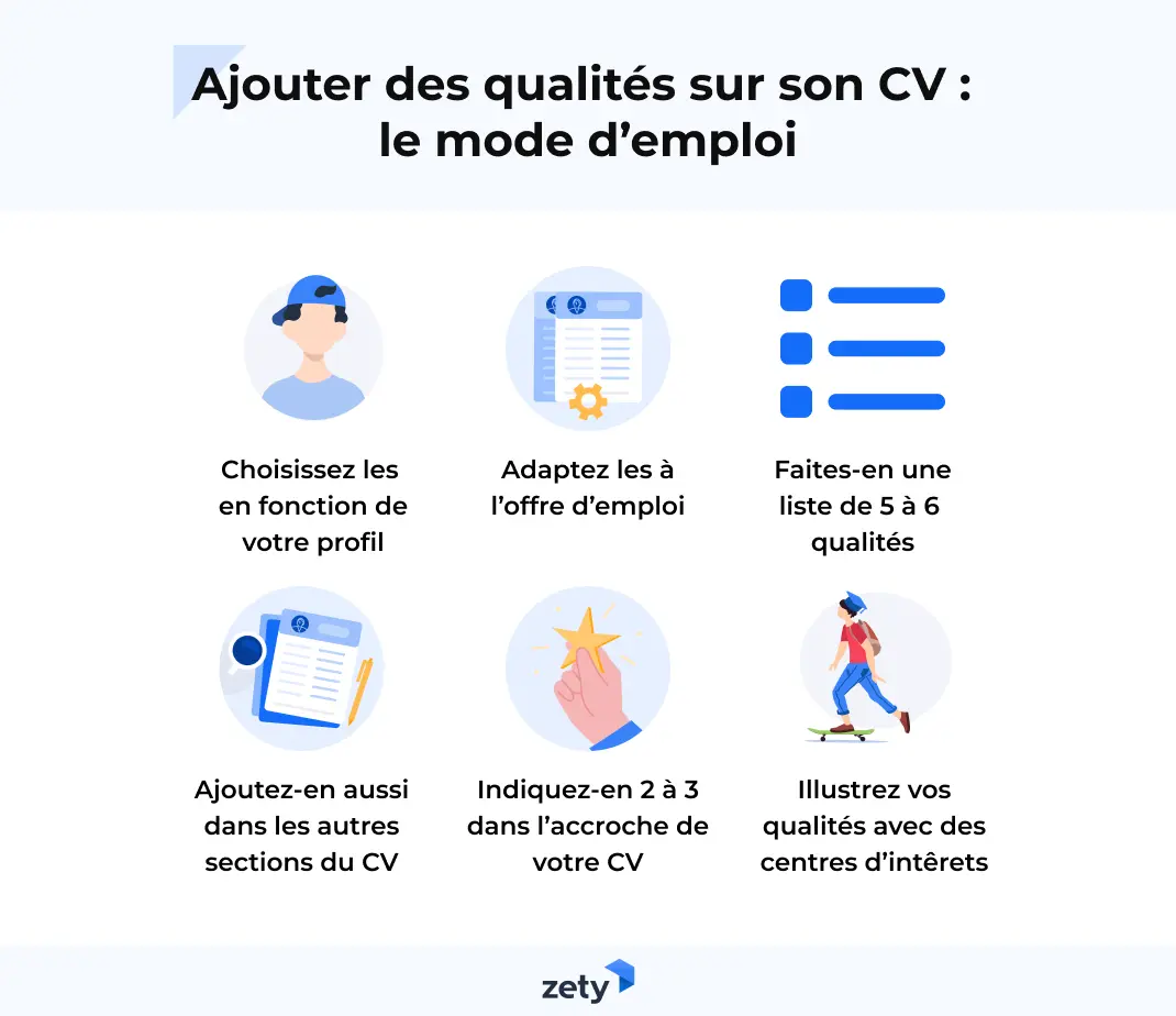 Ajouter des qualités sur le CV : mode d’emploi