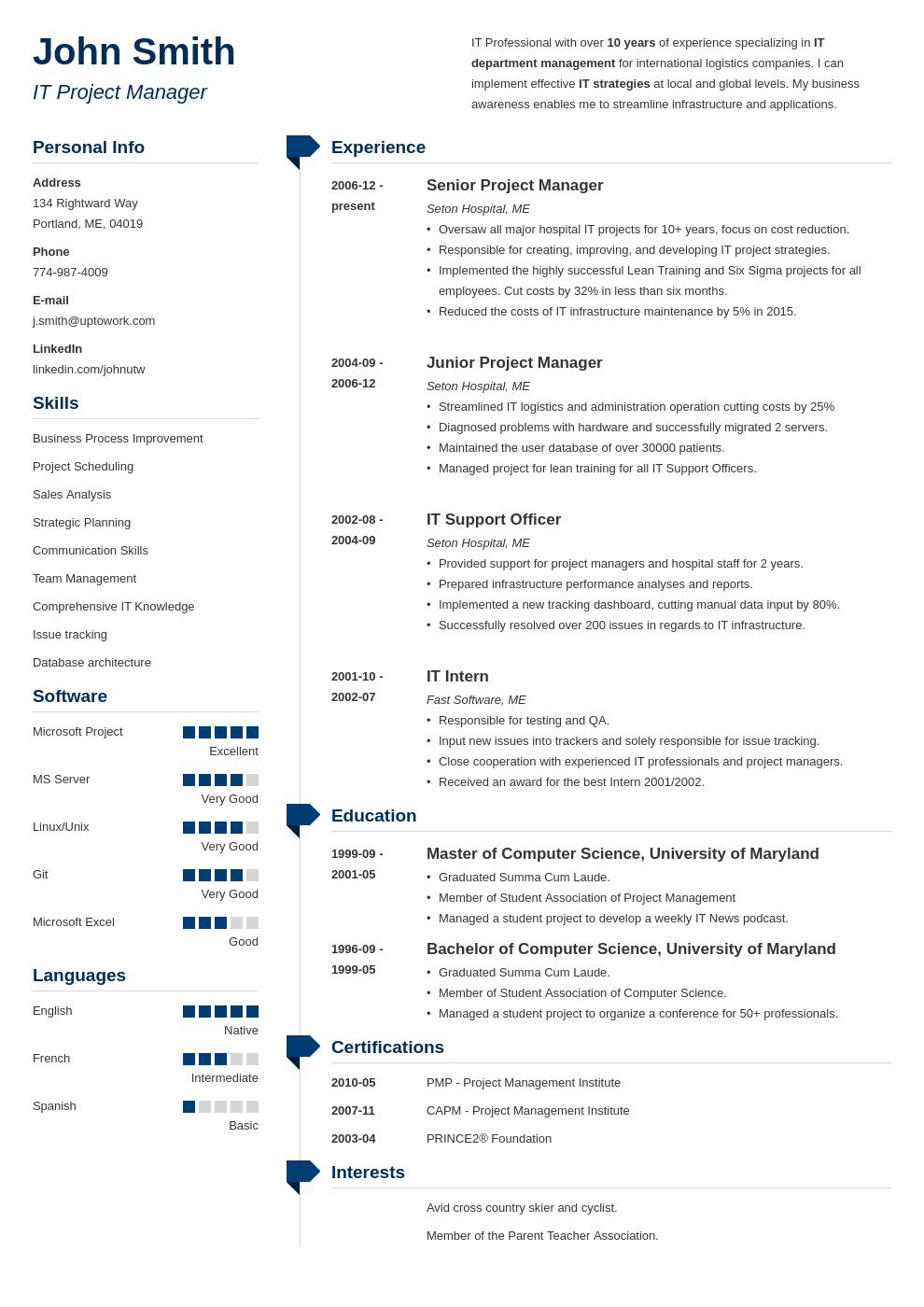Modèle de CV professionnel Muse